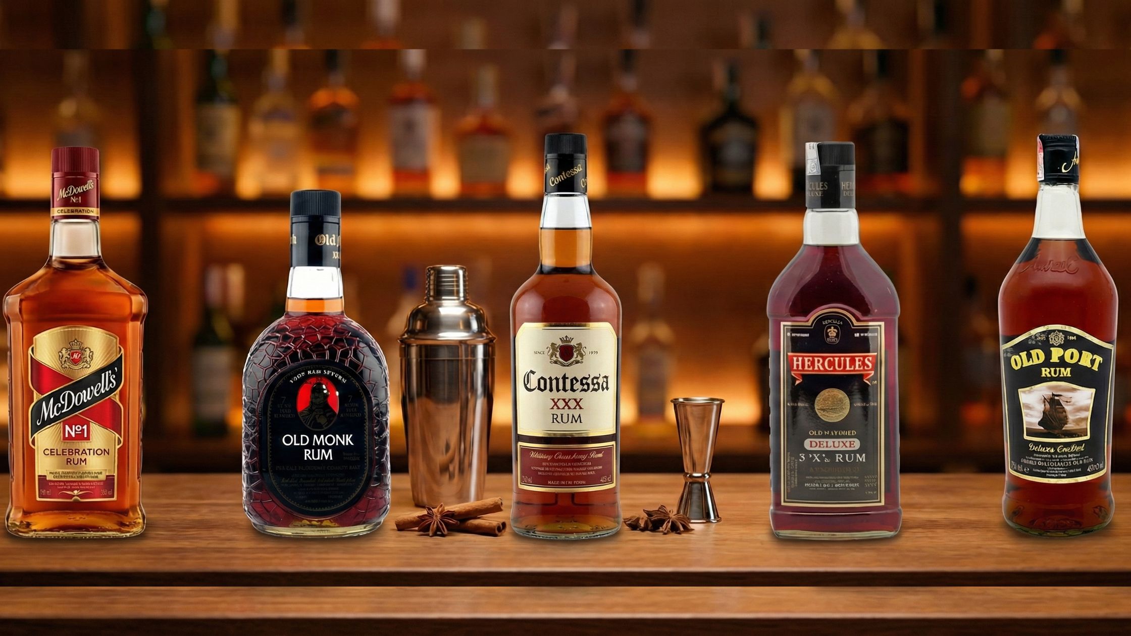 A bottle of Aperol and cocktail illustrations